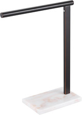 Hand Towel Bar Stand Towel Rack with Steady Marble Base for Bathroom Vanity Coun