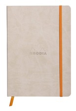 Rhodia Rhodiarama SoftCover Notebook 80 Lined Sheets 6 x 8 1/4 Beige