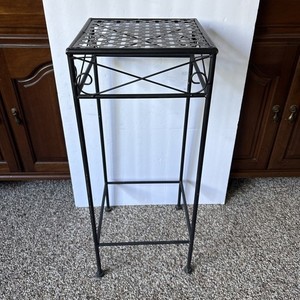 Square Metal Black Plant Stand