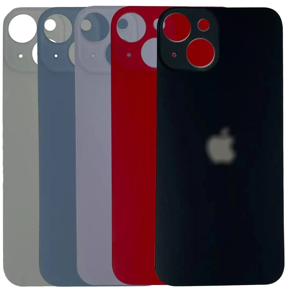 MARKENLOS iPhone 14 Backcover Akkudeckel Rückseite Glas Big Hole Großes Kameraloch Top