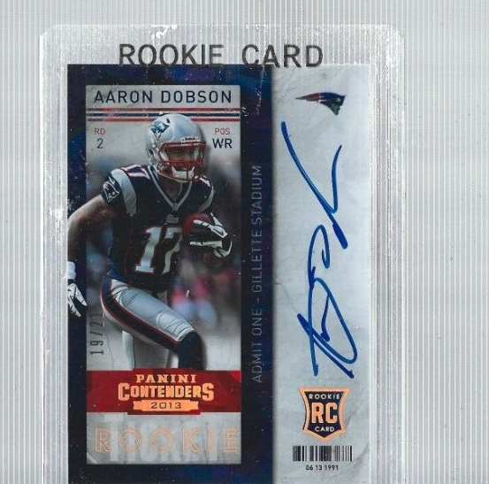 2013 Contenders Cracked Ice Aaron Dobson Auto Rc Serial /21 PATRIOTS