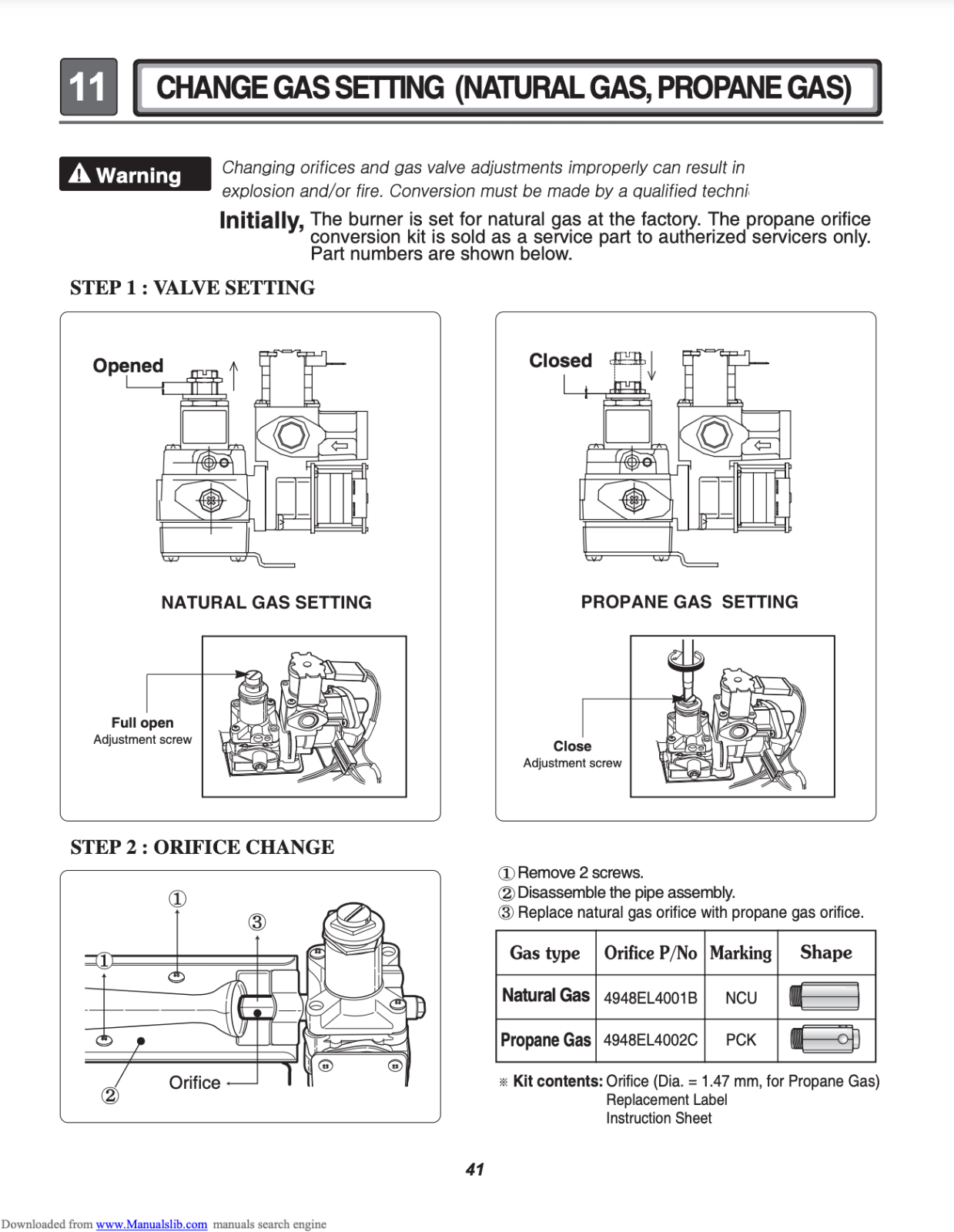 Dryer LP Gas Conversion for LG 383EEL3002D eBay