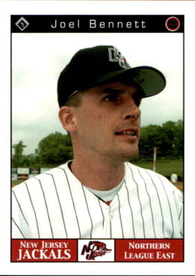 2001 New Jersey Jackals Warning Track #22 Joel Bennett Sidney New York NY  Card
