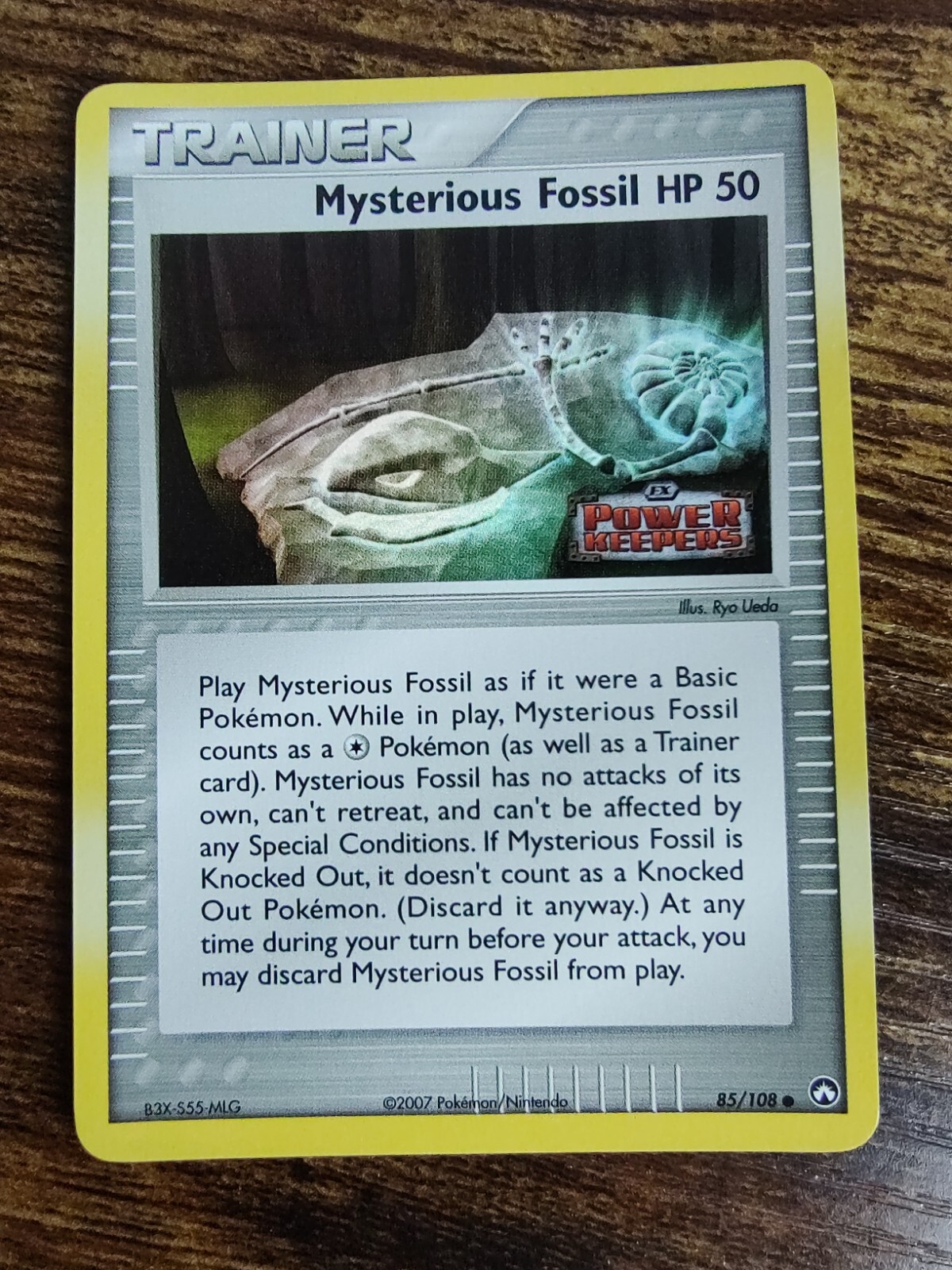Mysterious Fossil 85/108 Trainer Reverse Holo EX Power Keepers Pokemon Card NM