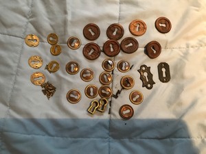 vintage key hole escutcheons