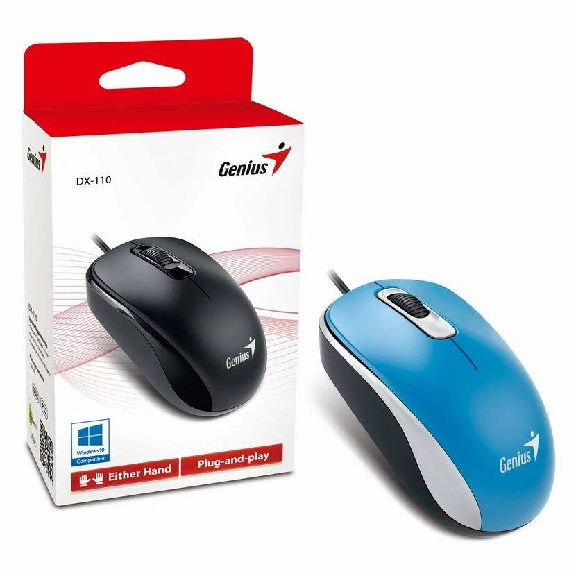 Wired BLUE USB Plug and Play Mouse, 1000 DPI Optical Tracking  3Button PC Laptop - Image 4 of 4