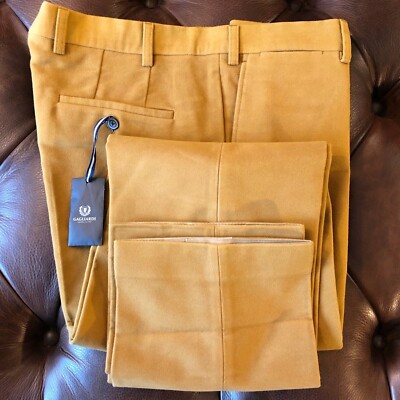 GAGLIARDI Men's Camel Brown Moleskin 