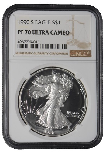 1990 American Silver Eagle CAC MS69 - Ron Drzewucki Signed - S$1