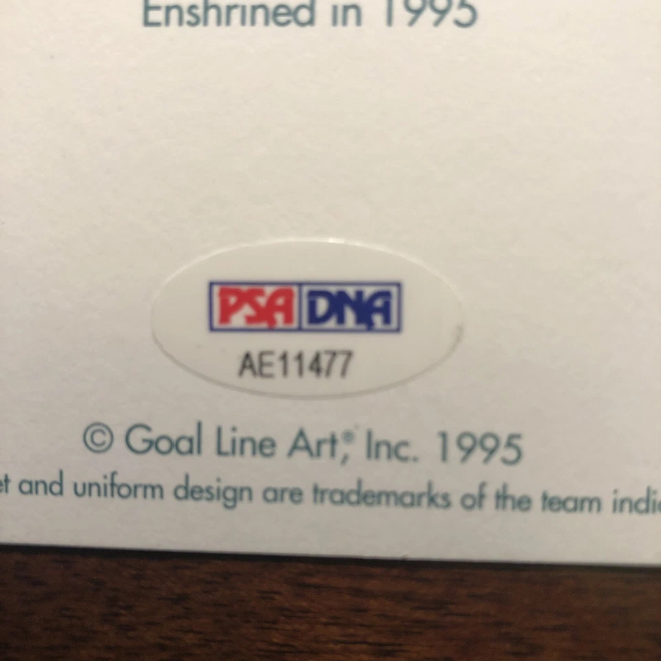 STEVE LARGENT Signed Goal Line Art Card Seattle Seahawks PSA/DNA AE11477 - Image 4 of 4