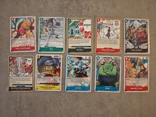 Lotto 10 Carte Pre-Release ONE PIECE CARD GAME ENG Mint Op04 No Winner No Jap