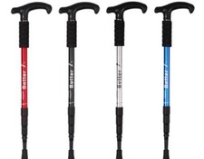 BASTONE DA TREKKING ESCURSIONI MONTAGNA PASSEGGIO DRITTO SOSTEGNO IN METALLO