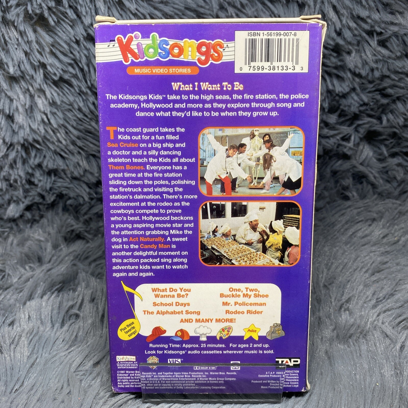 Kidsongs - What I Want to Be VHS Tape 1987 Music Video Stories Kids Show Rare