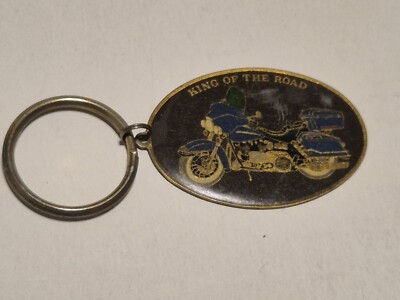 Aminco USA Massiv Messing Schlüsselanhänger/Schlüsselanhänger Biker Emblem ''King Of The Road'' Neu
