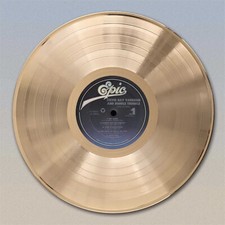 Stevie Ray Vaughan "Soul To Soul" Gold LP Record wall art