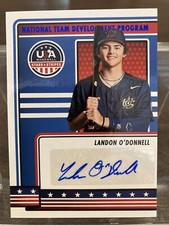 2023 Panini USA Stars & Stripes Landon O’Donnell Blue Foil Auto #NTDP-LD