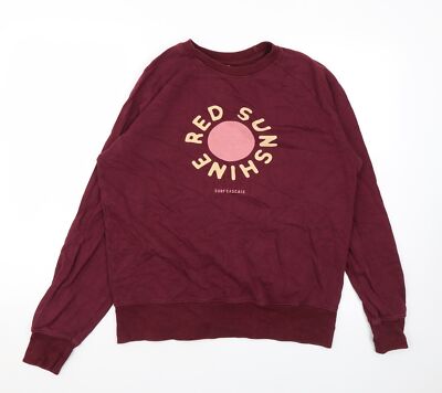 Earth Positive Damen Hoodie rot Baumwollmischung Größe M rot Sonnenbild