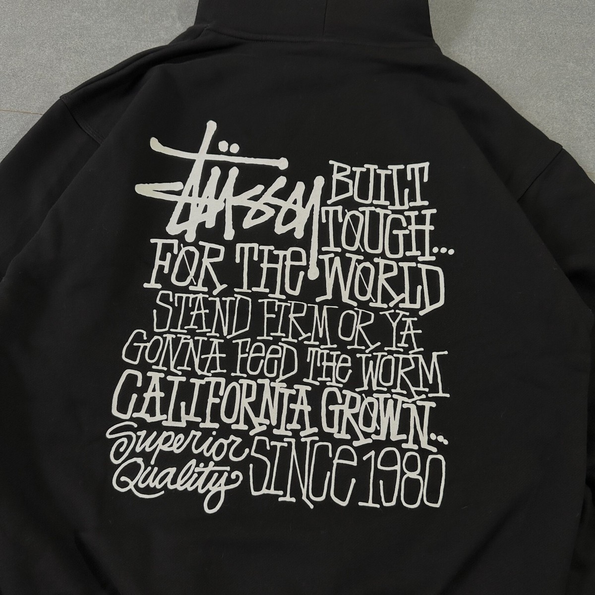 BRAND NEW STUSSY CALIFORNIA GROWN HOODIE BLACK - MEDIUM | eBay