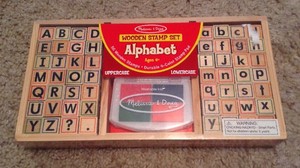 melissa and doug alphabet stamp set