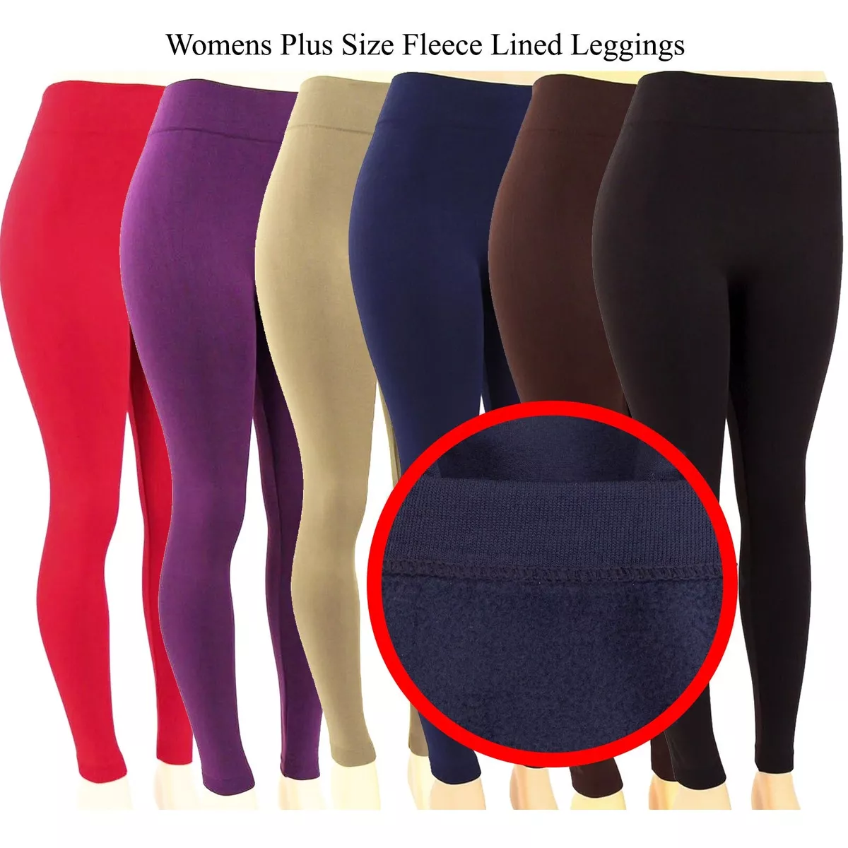 New 3 Pack lot Fleece lined Fur Winter Tight Plus Leggings Sexy