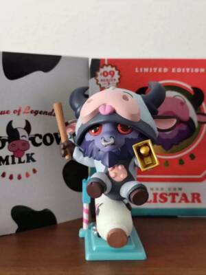 LOL Official League of Legends Mini Statue Pvc Alistar MOO COW LINITED EDITION
