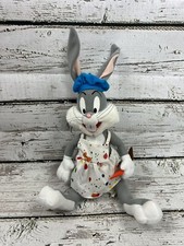 VTG 1999 Bug Bunny Looney Tunes Warner Bros. Art Artist 16" Stuffed Plush Animal