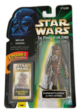 Kenner Star Wars POTF Hoth Chewbacca FlashBack w  Palpatine Sticker ERROR  RARE