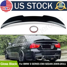 FOR 05-2011 BMW E90 3 SERIES M3 SEDAN GLOSSY BLACK PSM STYLE TRUNK SPOILER WING