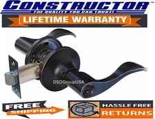 Constructor Entry (Keyed) Door Lever Reversible Handle Lockset Oil Rubbed Bronze