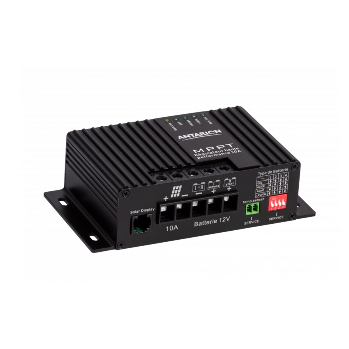 Régulateur MPPT 160W Antarion contre les batteries vides de camping-car 10A