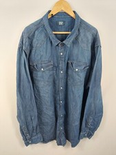 Union Blues Womens Blue Mix Denim Shirt Dress Size 4XL (077-73)