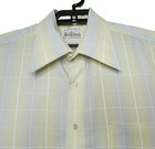 VTG 70s Marc Richards Polyester Blend Dress Casual Shirt sz Large Plaid LS Disco — photo 3