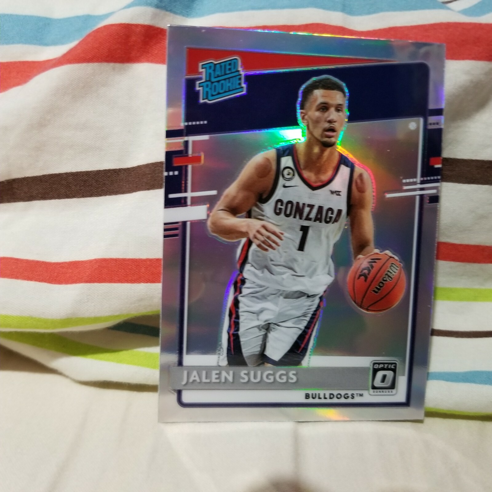 Jalen Suggs 2021 Chronicles Draft Picks Optic Silver Holo Rookie Card #203