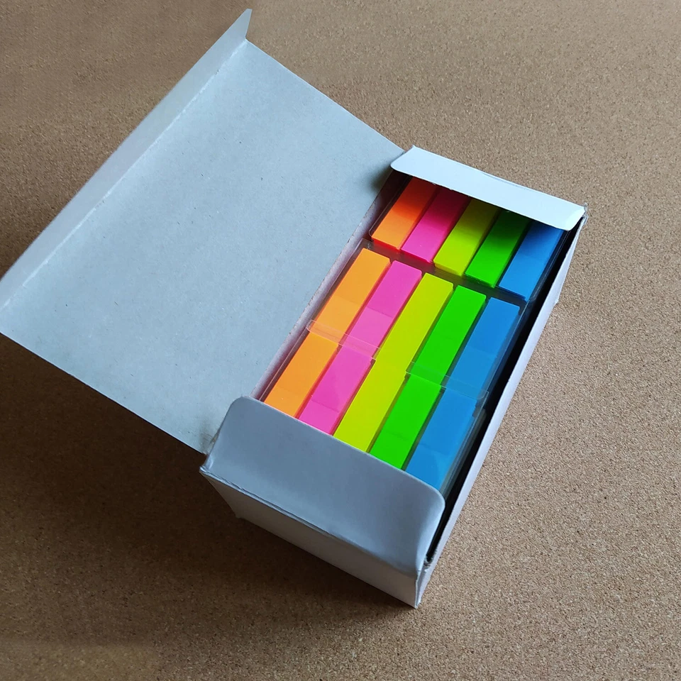 100 pcs Sticky Note Seperator Color Index Tabs Flags Page Marker - Image 2 of 4