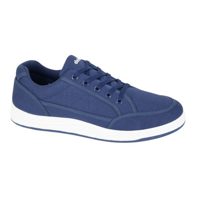 Herren DEK Turnschuhe Schuhe 5 Augen Freizeit Sneaker Canvas Navy Komfort Freizeitschuh