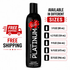 Wet Platinum Silicone Based Lube 4.2 Fl Oz Ultra Long Lasting Premium Lubricant.