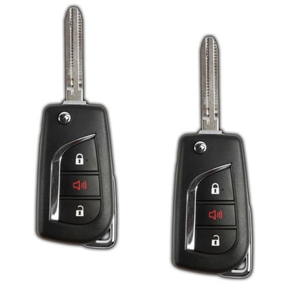 2 Remote Keyless Entry Fob Replacement Flip Key For Toyota 3b (MOZB41TG, G)