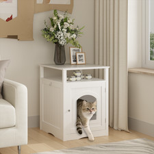 Cat Litter Box Enclosure Furniture Indoor Wooden Cat House Hidden Cabinet with