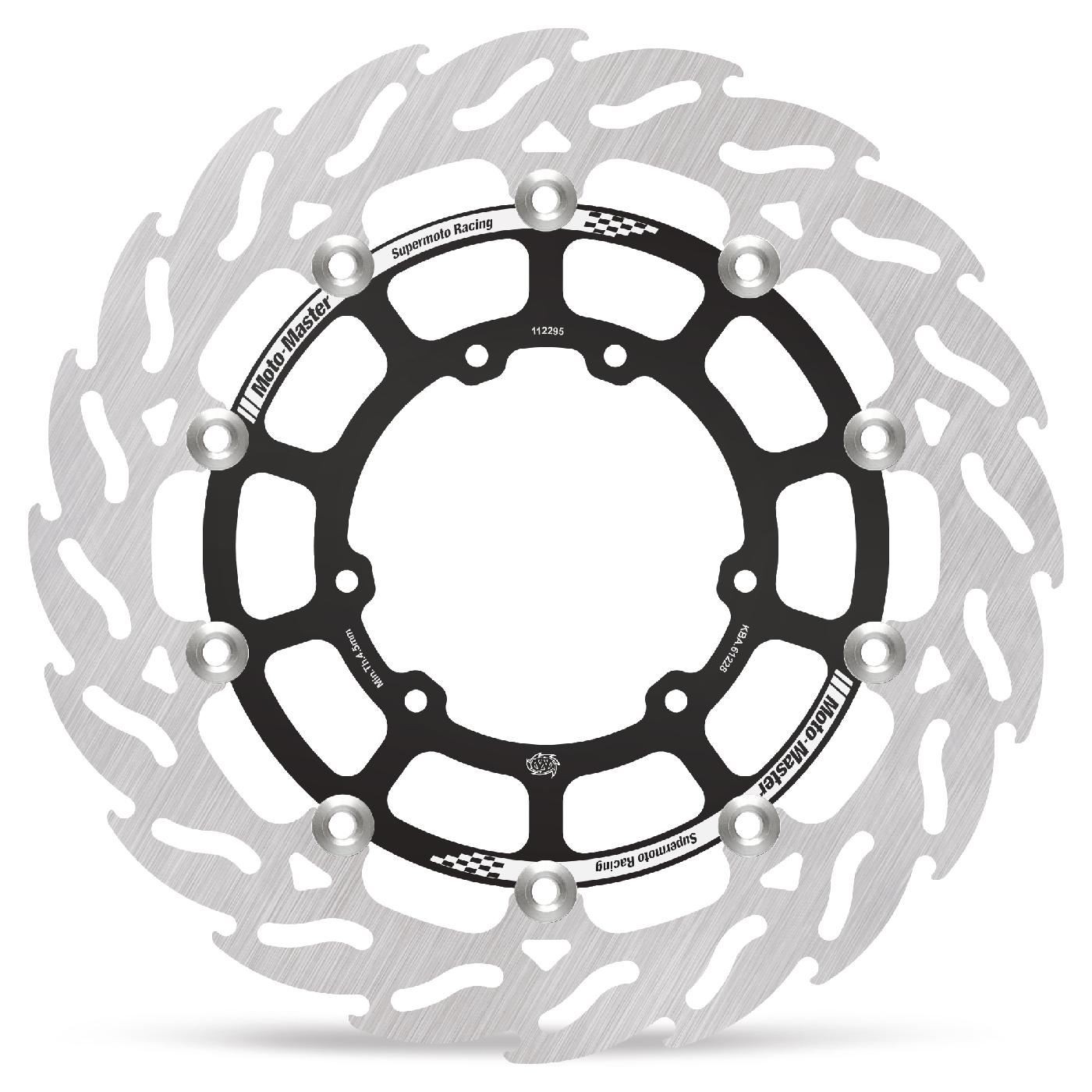 Moto Master Black 112295 - 112295 - Flame Series Floating Front Brake Disc - Honda Crf250r 2004-2024 - Image 2