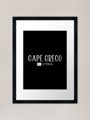 Cape Greco - Cyprus Framed Art Prin Framed Wall Art Poster Canvas Print Picture