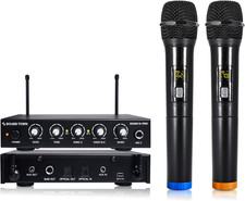 16 Channels Wireless Microphone Karaoke Mixer System with Optical Toslink , AUX