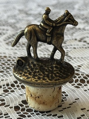 Blanton's Single Barrel Bourbon Bottle Horse & Jockey Cork Stopper, Letter  B 