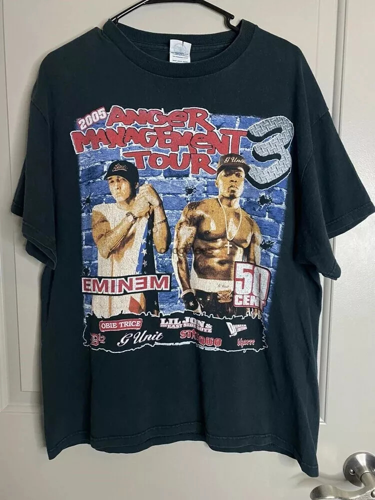 Vintage 2005 Eminem 50 Cent Anger Management Tour Concert Shirt