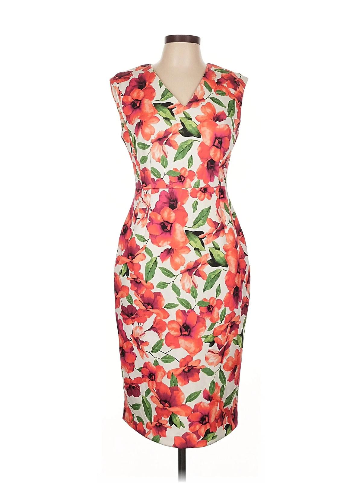 Calvin Klein Women Red Cocktail Dress 10