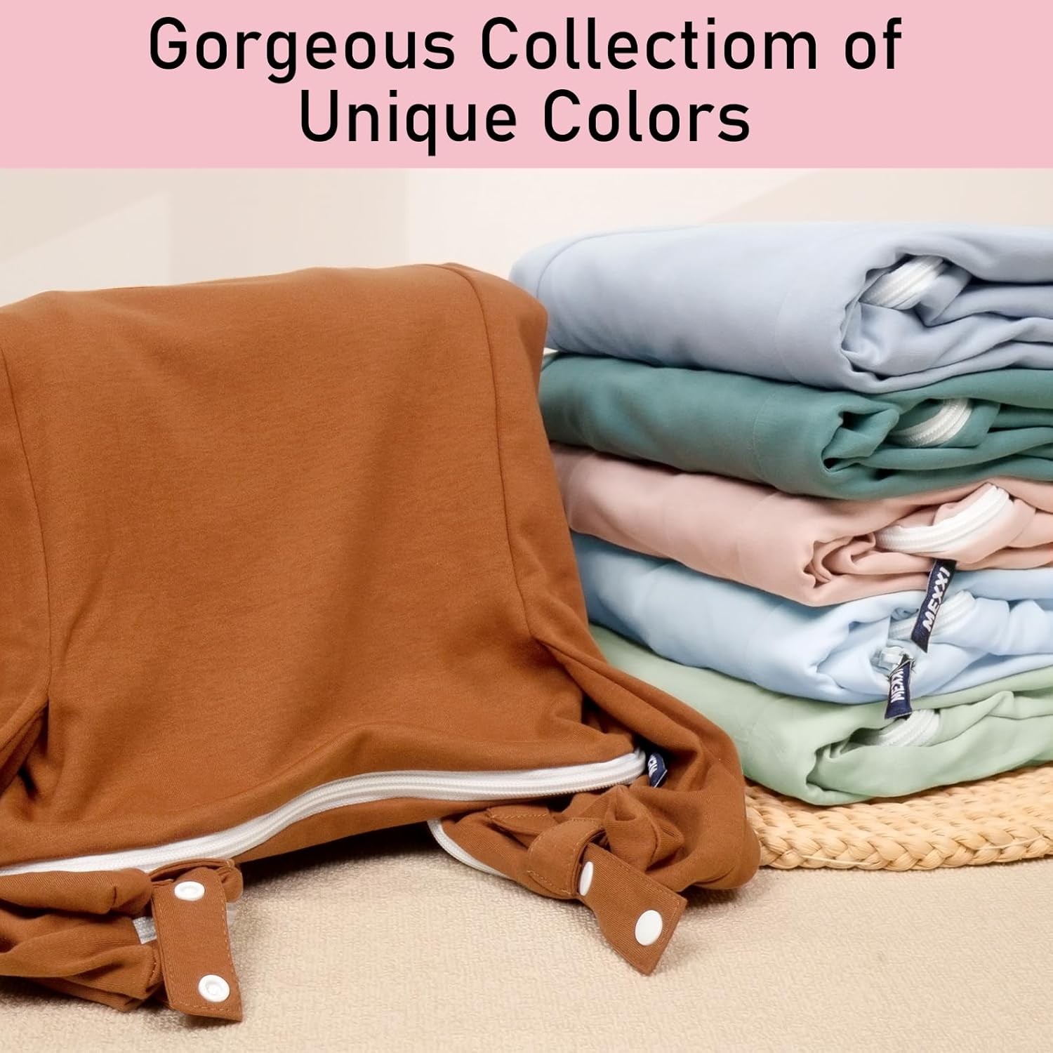 Organic Cotton Baby Spare Cover for Dock-a-tot Cotton, Blue 