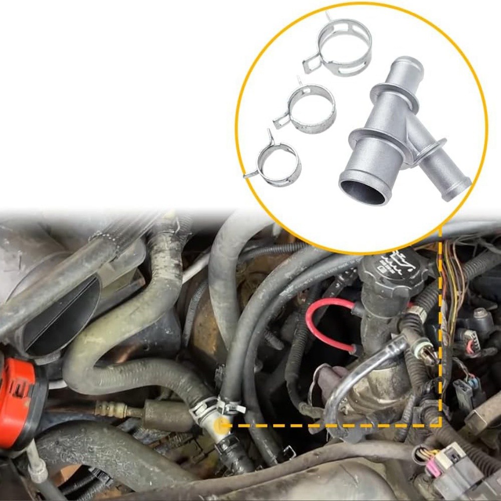 Aluminum Coolant Hose Junction Connector For Chevrolet Avalance Escalade ESV EXT