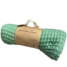 Bella Tunno Waffle Baby Blanket in Sea Foam