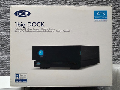 LaCie 1big Dock 4TB Thunderbolt 3 externe Festplatte HDD