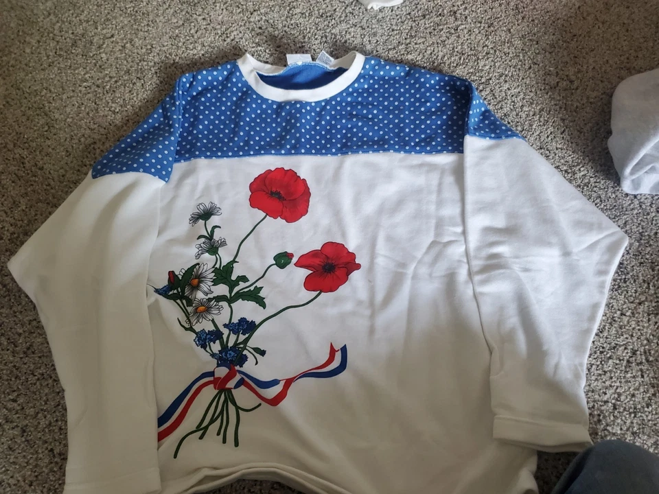 Sudadera Vintage Koret Floral Cuello Redondo Talla Grande Foto 2 de 4