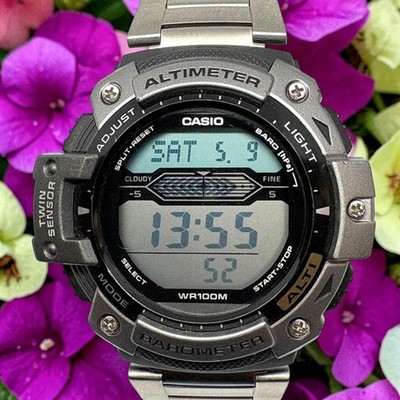 Battery replaced CASIO SGW 300H Silver Casio Sports Gear