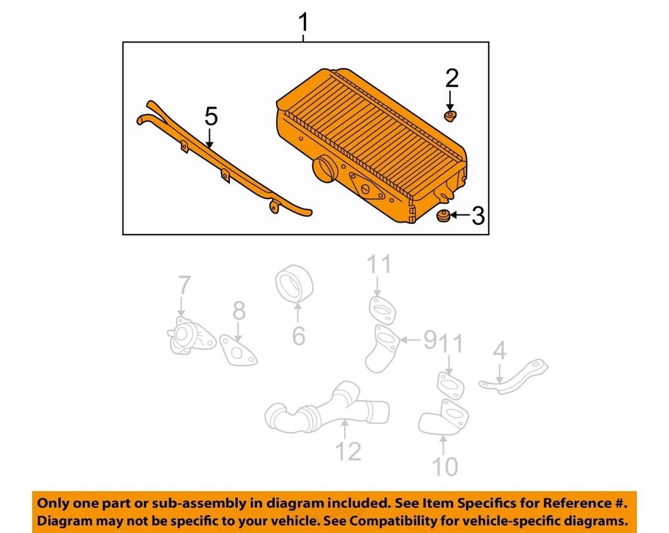 Intercooler SUBARU IMPREZA Wrx Sti 2,0 litros turbo 9407801 Foto 3 de 4